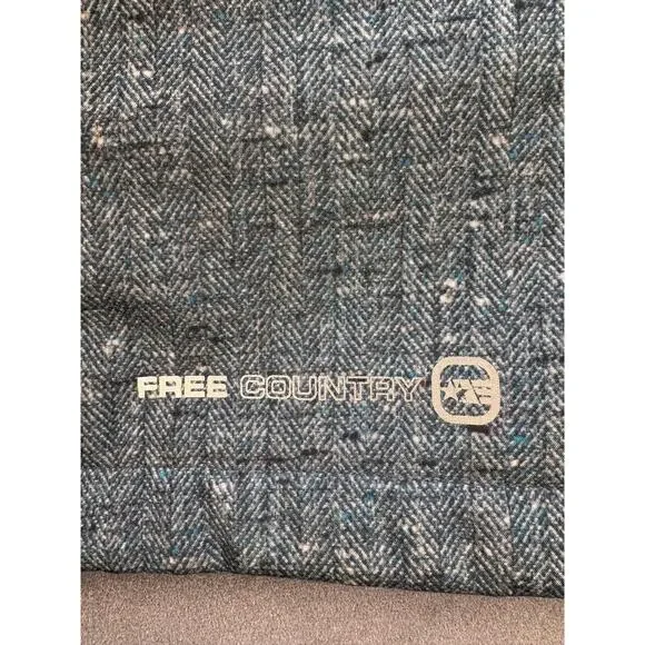 Free Country Full Zip Hooded Jacket, Faux Fur Lined, Teal Pattern Women's 1X - Picture 4 of 9